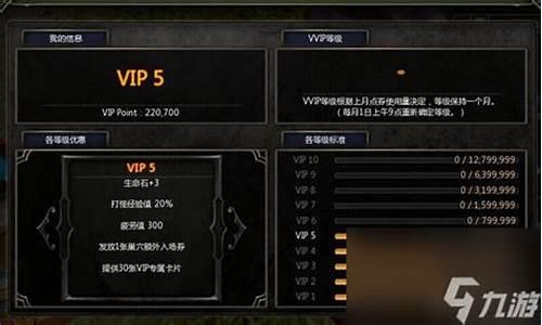 龙之谷 vip_龙之谷vip等级消费表